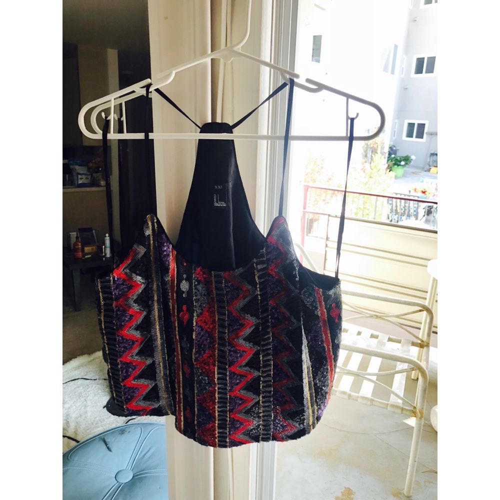 Crop tank top with sequins🙌🏻